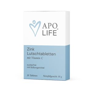 Apolife Zink Lutschtabletten mit Vitamin C 20 Stk